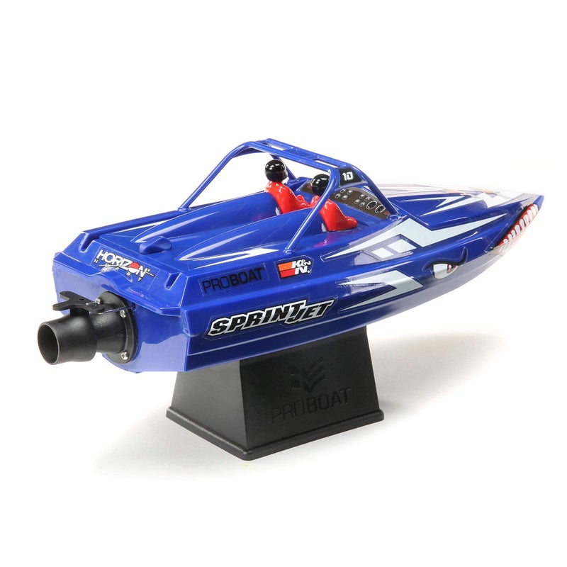 Pro Boat Sprintjet 9" Self-Righting Deep-V Jet Boat Brushed RTR Ready to Run Blue PRB08045T2 - Image 5